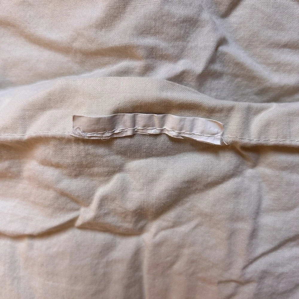 VTG Embroidered Quilted Floral Pillow Sham Case Oversized Patchwork Cottagecore